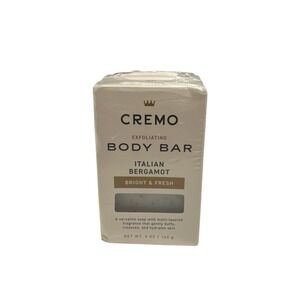 New Cremo Exfoliating Body Bar‎ for Men Italian Bergamot Scent Set Of 3